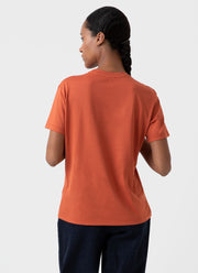 Women's Boy-Fit T-shirt in Burnt Sienna